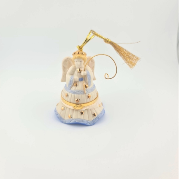 Lenox Hinged Porcelain Trinket Angel Box Christmas Ornament - Picture 2 of 9
